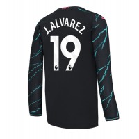 Maglie da calcio Manchester City Julian Alvarez #19 Terza Maglia 2023-24 Manica Lunga